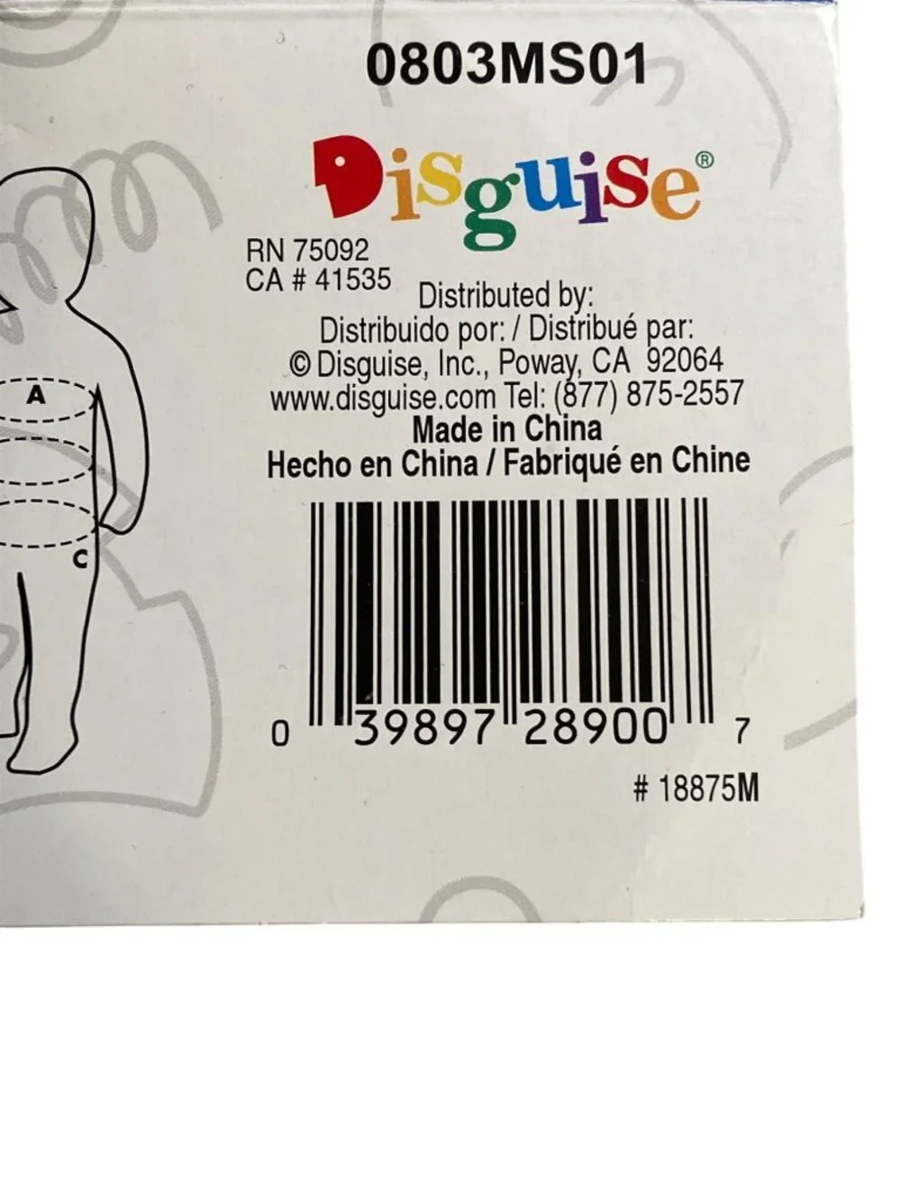 Mickey Mouse Toddler Costume By Disguise M (3T-4T) PVC Material Black and Red